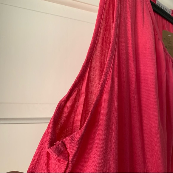 Pink Ruffled Maxi Dress • 1X • - Picture 6 of 8